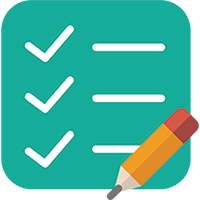 icon of checklist with pencil